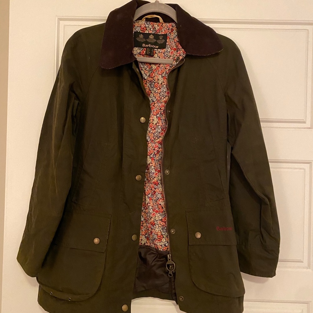 Waxed Barbour Women’s Liberty Floral Lining RARE!